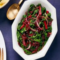Braised Chard with Dried Cranberries image