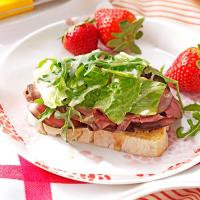 Open-Faced Roast Beef Sandwiches image