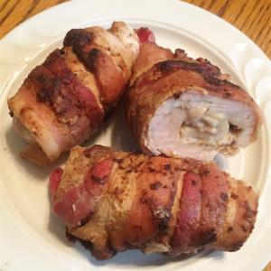 LJ'S Gorgonzola Stuffed Chicken Breasts Wrapped in Bacon_image