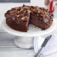 Fudgy chocolate cake image