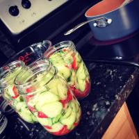 Sweet Refrigerator Pickles With Onion_image