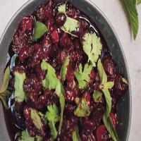 Cranberry Sauce with Red Wine, Pomegranate Molasses, and Mediterranean Herbs image