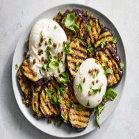 Charred Eggplant With Burrata and Fried Capers image