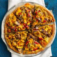 Fast Philly Cheesesteak Pizza image