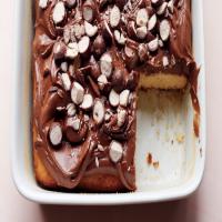 Vanilla Sheet Cake with Malted-Chocolate Frosting_image
