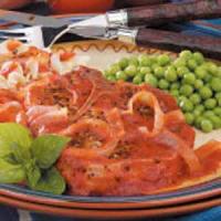 Pork Chops with Pizza Sauce image