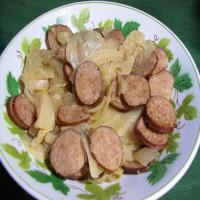 Kielbasa, Cabbage, and Onions (Low-Carb Slow Cooker Crock Pot)_image