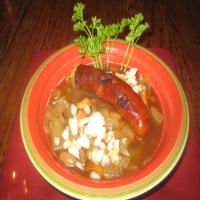 Fava Bean Soup With Portuguese Sausage image