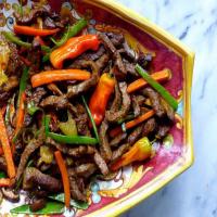 Spicy Sichuan Beef with Mixed Vegetables image