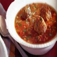 Mexican Meatball Soup with Rice and Cilantro_image