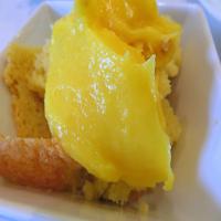 Lemon Cake With Lemon Filling and Lemon Butter Frosting_image
