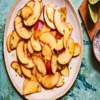 Green Peach Salad With Simple Lime Dressing image