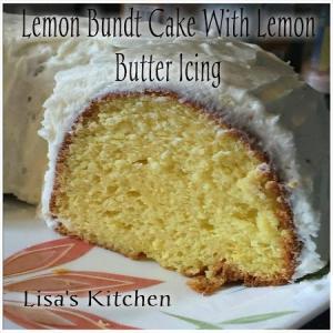 Lemon Bundt Cake With Lemon Butter Icing_image