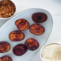 Grilled Plums with Cookies and Ice Cream_image