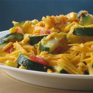 Zucchini and Corn Topped with Cheese image