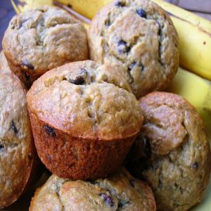 Low Fat Chocolate Chip Banana Muffins image