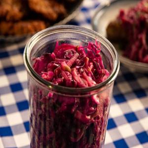 Red Cabbage and Apple Sauerkraut image