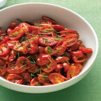 Oven-Roasted Grape Tomatoes with Chives image