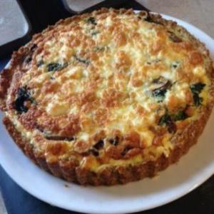 Spinach and Feta Flan with Quinoa Pastry_image