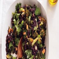 Black Rice and Broccoli with Almonds_image