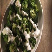 Broccoli with Cheddar Cheese Sauce_image