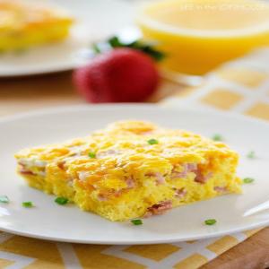 Baked Ham and Cheese Omelette_image