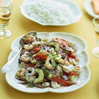 Warm Thai Squid and Shrimp Salad image