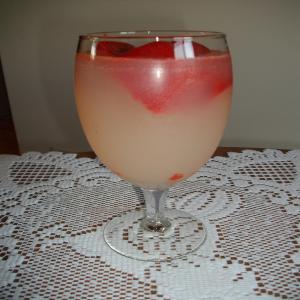 Lemonade With Strawberry Ice Cubes image