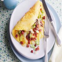 Spring onion and Pancetta omelette recipe_image
