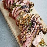 Barbecued butterflied lamb leg_image