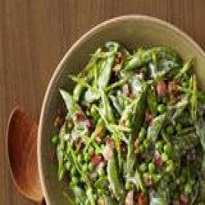 Creamy Spring Peas With Pancetta_image