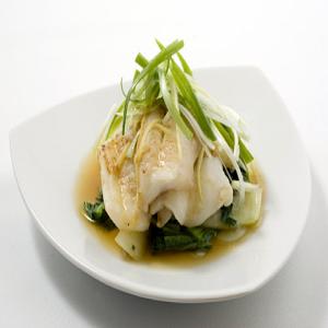 Steamed Scallion Ginger Fish Fillets with Bok Choy Recipe | Epicurious.com_image