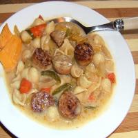 Brat, Beer and Cheese Soup image
