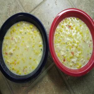 Easy and Low Fat Corn and Chicken Chowder_image