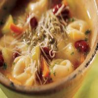 Tortellini, Bean and Pesto Soup image