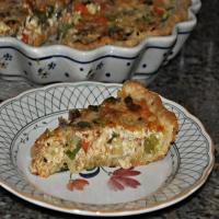 Garden Vegetable Quiche With a Cream Cheese Crust image