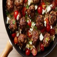 Greek Meatballs and Rice Skillet image