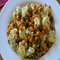 Roasted Cauliflower, Chickpeas, and Olives image