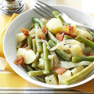 Easy Beans & Potatoes with Bacon_image