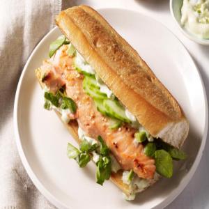 Miso Salmon Sandwiches with Spicy Avocado Mayonnaise_image