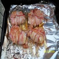 Stuffed & Grilled Bacon Wrapped Chicken Thighs image