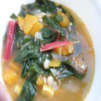 Italian Butternut Squash and White Bean Soup With Greens image