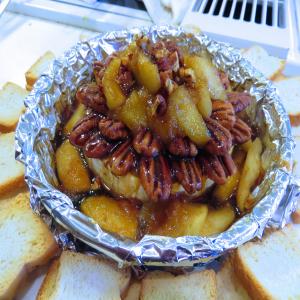 Baked Brie With Maple Apples and Pecans image
