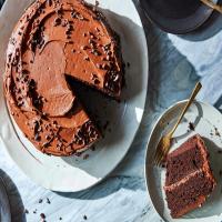 Chocolate-Chocolate Birthday Cake image