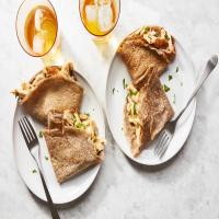 Buckwheat Crepes With Spiced-Chicken Filling image