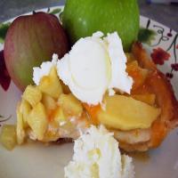 Autumn Glazed Apple Cream Pie image
