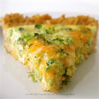 Broccoli and Cheddar Quiche with a Brown Rice Crust Recipe - (4.4/5)_image