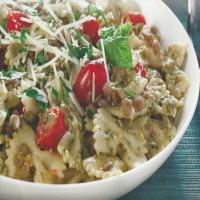 Lentil and Basil Pesto Pasta Recipe - (4.4/5)_image