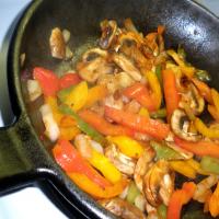 Stir Fried Mixed Peppers & Mushrooms_image
