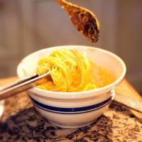 Golden Spaghetti with Butternut Squash Sauce_image